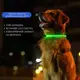 Светодиодный LED ошейник для собак с зарядкой USB, красный