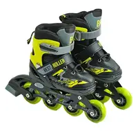 Роликовые коньки Best Roller. Размер 30-33: 17-18.5 см, светящиеся PU колёса. Yellow (151220)