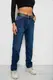 Джинсы женские однотонные MOM FIT, цвет синий, 244R8184