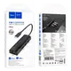 Переходник HOCO Easy safety 4-in-1 Gigabit Ethernet Adapter HB42 |Type-C to USB3.0x3+RJ45L=0.2M