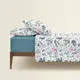 Двуспальная постель с простыней на резинке FLORENCE FLOWERS CS1