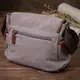 Практичная горизонтальная мужская сумка из текстиля 21248 Vintage Серая
