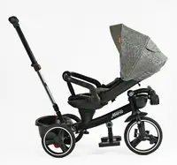 Велосипед 3-х колісний дитячий Best Trike Marco, фара музична, з USB, пульт. Black (150284)
