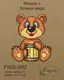 Набор для вышивки ниткой ТМ Embroidery Craft Мишка с бочкой меда FNNGi-002