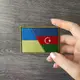 Набор шевронов 3 шт на липучке Украина и Азербайджан флаг Украины Азербайджан т УПА вышитый патч нашивка