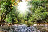 Фотообои текстурированные, виниловые Горы, реки, 250х380 см, fo01inV_mr00514