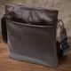 Кожаная современная мужская сумка через плечо SHVIGEL 11601 Коричневый