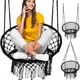 Качели подвесные гнездо аиста Malatec черный (Польша)