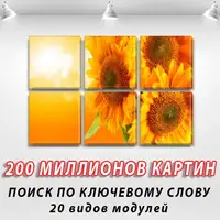 Картини модульні, на ПВХ тканини, 62x95 см, (30x30-6)