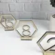 Оригинальные деревянные номерки на столы