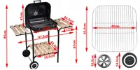 Угольный гриль Curron GM3000 43x40см + розжигатель (Польша)