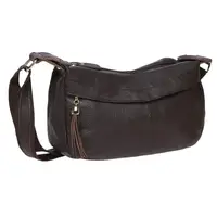 Женская кожаная сумка Borsa Leather 1t300-brown