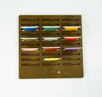 Підставка для бобін (шпуль) ТМ Embroidery Craft з магнітом для голок 30 прорізів. Прорізи з фіксатором 14*14 карпатська ялинка PB-008k