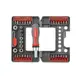 Отвертка реверсивная с комплектом насадок и головок 38 ед, STORM INTERTOOL VT-3638