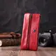 Оригинальная ключница из натуральной кожи ST Leather 22509 Красный