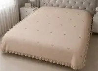 Ковдра полуторна літня з мусліну Colorful Home 21427 150х200 см бежева
