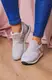Женские стильные кроссовки Fashion Ringer 1036 39 размер 25  см Серебро