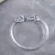 Прозрачные кольца для крепление душевой шторки к карнизу Bathlux, пластиковые, 12 штук в упаковке