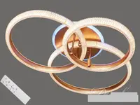 Потолочная LED-люстра с диммером и подсветкой, 115W MX77014/3 LED 3color dimmerдне