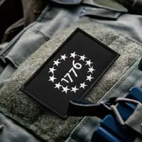 Набір шевронів 2 шт США 1776 Патріот USA 1776 Patriot тактична військова вишита аплікація нашивка з липучкою