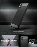 Чохол Spigen для Sony Xperia 10 VI - Rugged Armor, Matte Black (ACS08298)