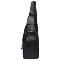 Чоловічий рюкзак шкіряний через плече Keizer K16601-black