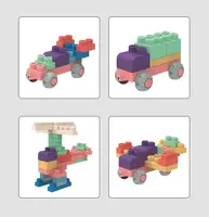 М'який силіконовий конструктор для дітей Soft rubber building blocks 80 шт