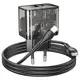 Адаптер сетевой HOCO Type-C to Lightning cable Dazzling dual-port N34 |1USB/1Type-C, 20W/3A, PD/QC|