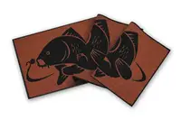 Килимок з коропом, килимок короп, килимок з коропом Delphin Carp rug коричневий 60*40 см