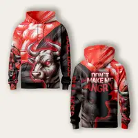 Худи спортивные с 3D принтом BULL BOSS 30933 3XL
