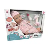Пупс функциональный с аксессуарами "Babydoll". Pink (139662)