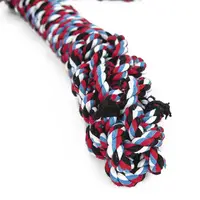 Іграшка мотузкові ящірка Hoopet W032 Red + Black + Blue + White для домашніх тварин