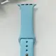 Силиконовый ремешок для умных часов Smart Watch 42/44 (Голубой)