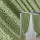 Комплект штор (2шт. 1х2,75м.) из ткани софт Вензель. Цвет оливковый с зеленым. Код 2047ш(Б) 31-0075