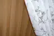 Кухонный комплект (310х170см.), шторки с подвязками. Цвет коричневый с белым. Код 101к 52-0453