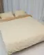Постельное белье плюшевое семейное Dushka Home 20714 160х215х2 см молочное с коричневым