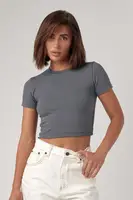 Трикотажна футболка Massimo Dutti - темно-сірий цвет, L
