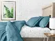 Простыни на резинке 180х200х20 набор LIGHT BLUE/COLOR BLOTS