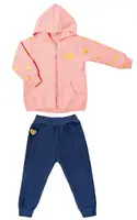 Костюм детский (кофточка и брюки) для девочки GABBI KS-19-29 Атлетикс Персиковый на рост 68 (11446)