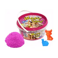 Кинетический песок Strateg Magic Sand розовый с ароматом клубники в ведре 350 г (370-11)