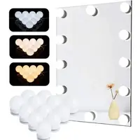 LED лампочки для гримерного зеркала 3 режима VANITY MIRROR LIGHTS 10 шт питание от USB