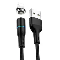 Кабель USAMS Lightning Aluminum Alloy магнитный US-SJ352 U32 |1m, 2.4A|