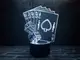 Сменная пластина для 3D светильников "Покер" 3DTOYSLAMP