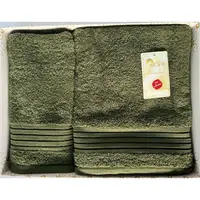 Набор полотенец Arya Жаккард Dophne A107313-Dark green 2 предмета темно-зеленый