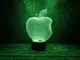 Сменная пластина для 3D светильников "Apple" 3DTOYSLAMP
