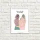 Постер в рамке Sisters make life more beautiful 15x21 см (WMT5_20F008_WH)