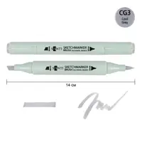 Маркер спиртовой Santi Brush SA-CG3 390928 холодный серый 3