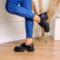 Броги жіночі Fashion Wind 3241 37 розмір 24 см Чорний