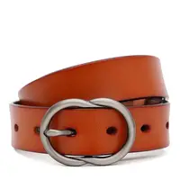 Женский кожаный ремень Borsa Leather CV1ZK-002g-ginger