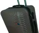 Пластиковый чемодан на колесах среднего размера 70L GD Polo коричневый